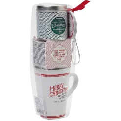 Gifi Coffret mug XXL avec boisson et biscuits Noël Traditionnel