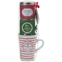 Gifi Coffret mug XXL avec boisson et biscuits Noël Traditionnel