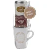 Gifi Coffret mug XXL avec boisson et biscuits Noël doré