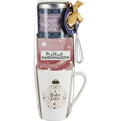 Gifi Coffret Mug XXL avec boisson et gourmandises Noël tradition