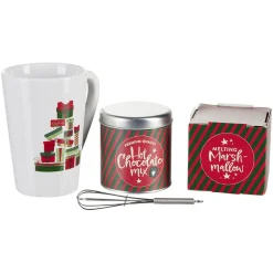 Gifi Coffret Mug XXL avec boisson et gourmandises Noël tradition