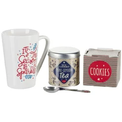 Gifi Coffret Mug XXL avec boisson et gourmandises Noël tradition