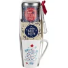 Gifi Coffret Mug XXL avec boisson et gourmandises Noël Scandinave