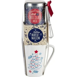 Gifi Coffret Mug XXL avec boisson et gourmandises Noël Scandinave