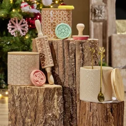 Gifi Coffret rouleau à pâtisserie à motif Noël