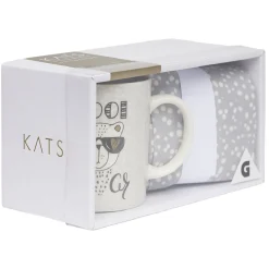 Gifi Coffret totebag avec mug porcelaine
