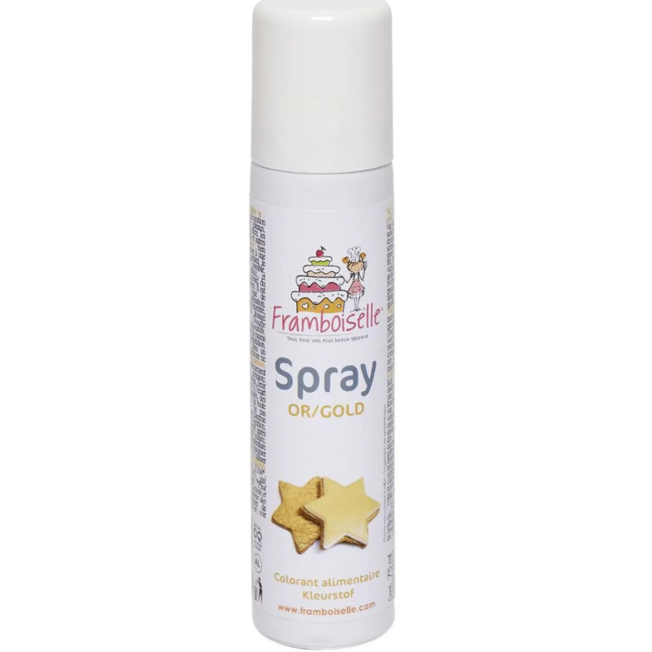 Gifi Colorant alimentaire spray doré 75 ml