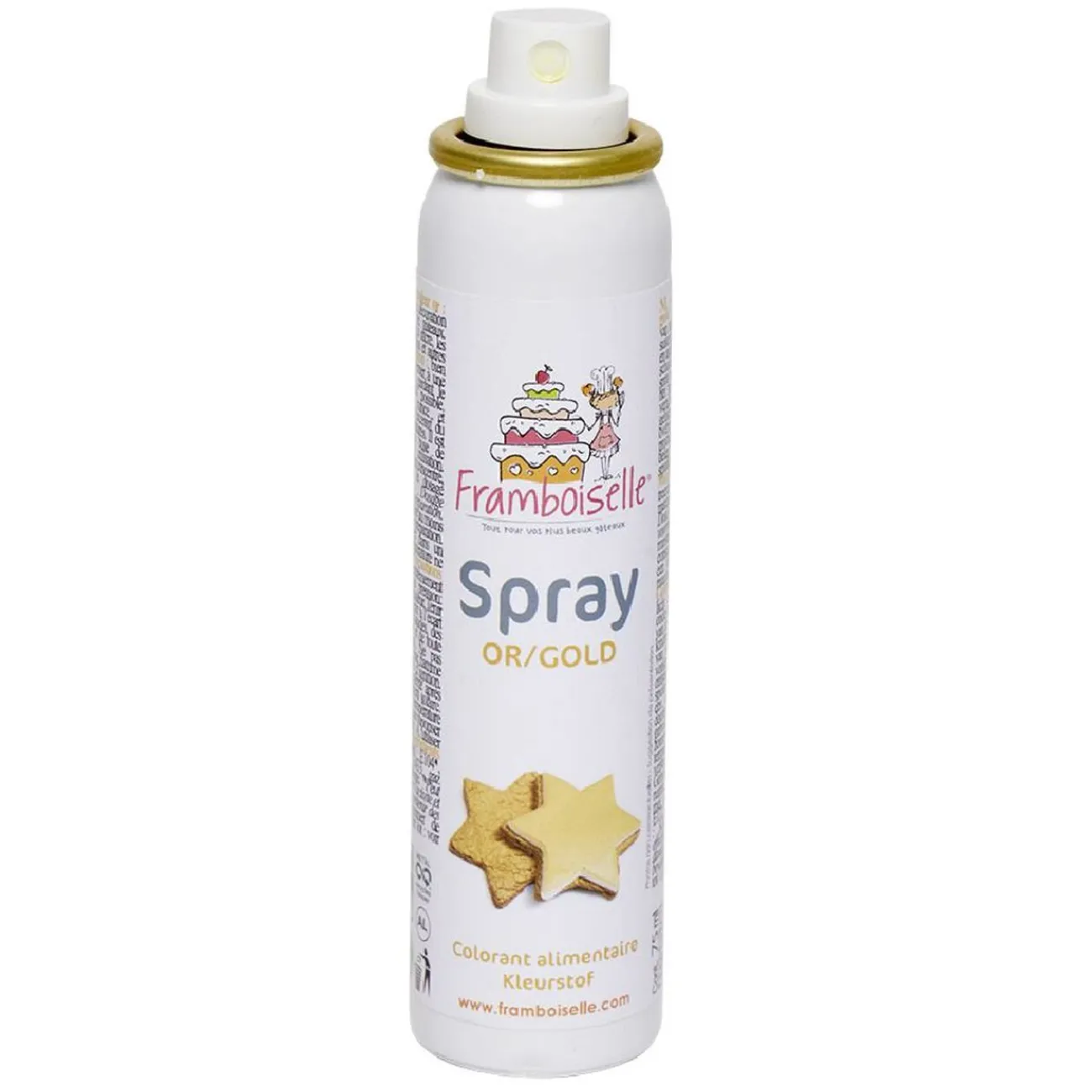 Gifi Colorant alimentaire spray doré 75 ml