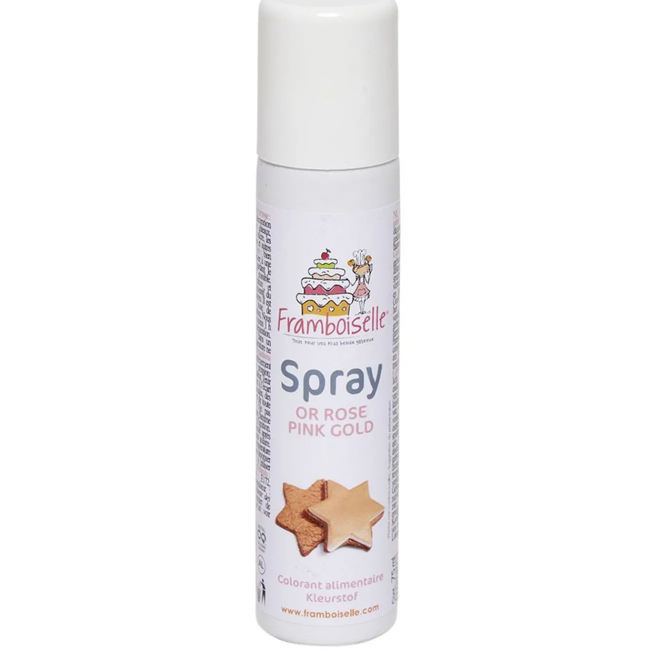 Gifi Colorant alimentaire spray rose doré 75 ml