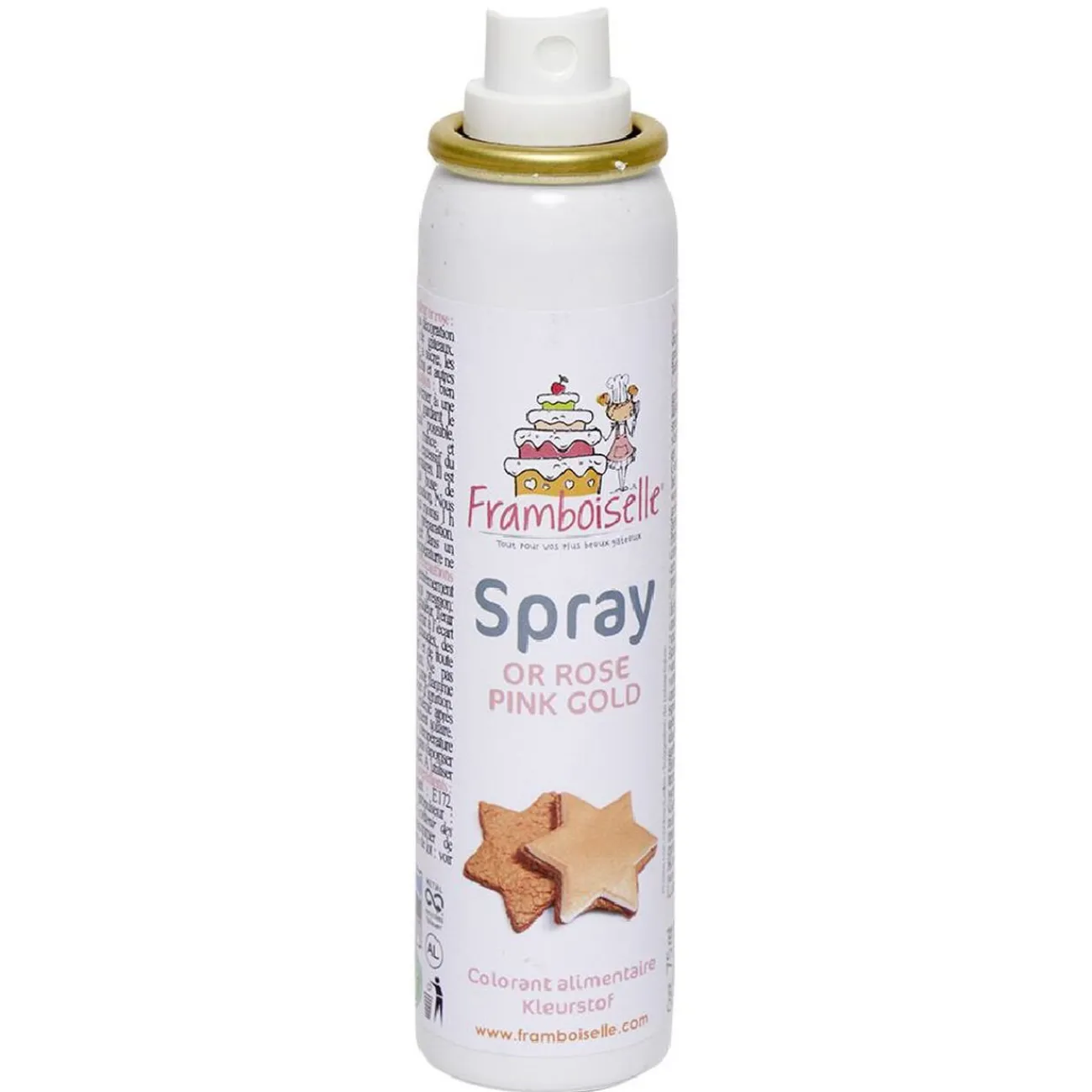 Gifi Colorant alimentaire spray rose doré 75 ml