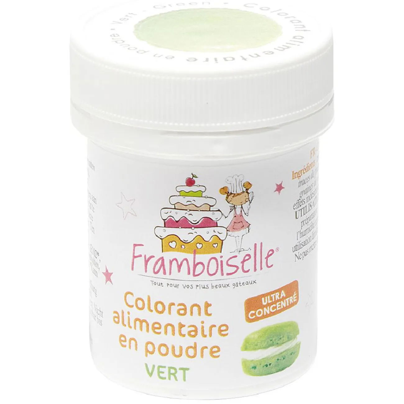 Gifi Colorant alimentaire vert en poudre Framboiselle