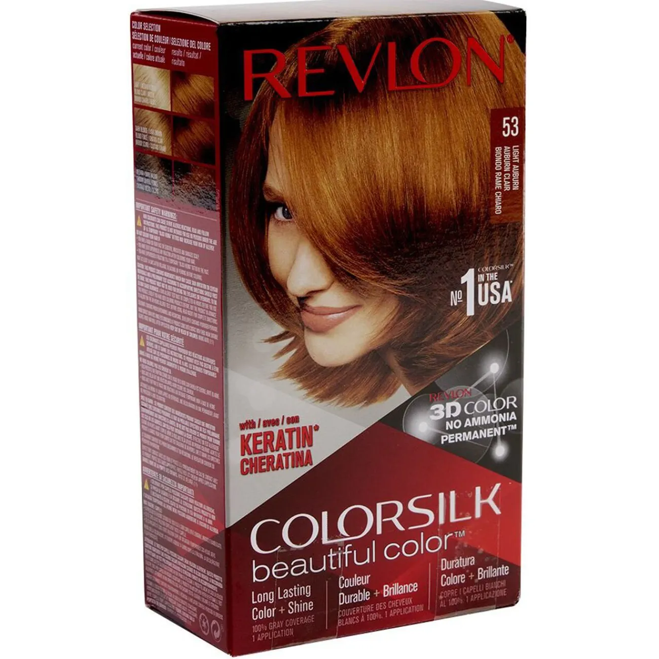 Gifi Beauté^Coloration cheveux Auburn classique Keratine 53 Revlon