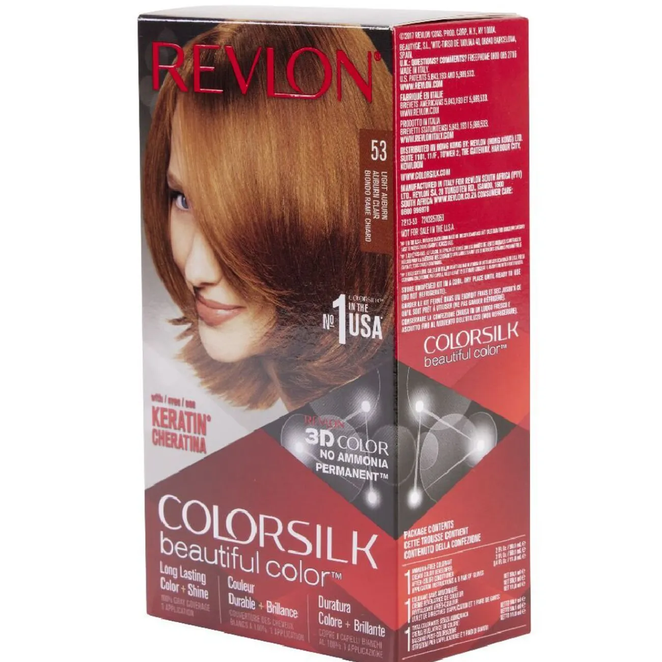 Gifi Beauté^Coloration cheveux Auburn classique Keratine 53 Revlon