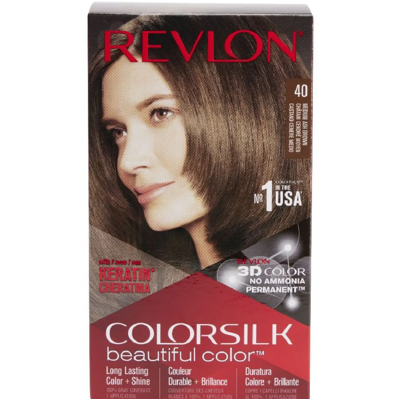 Gifi Beauté^Coloration cheveux Chatain cendré moyen 40 Revlon