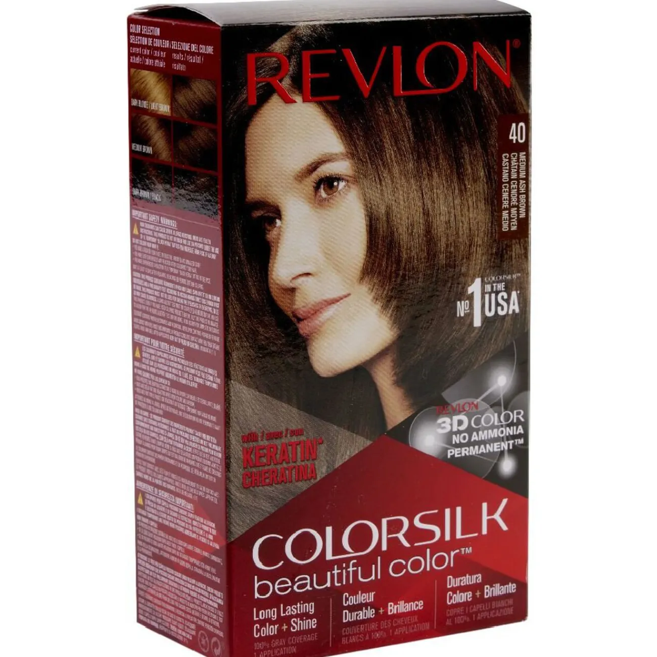 Gifi Beauté^Coloration cheveux Chatain cendré moyen 40 Revlon