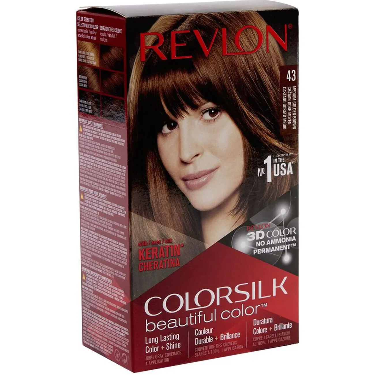 Gifi Beauté^Coloration cheveux Chatain doré moyen 43 Revlon