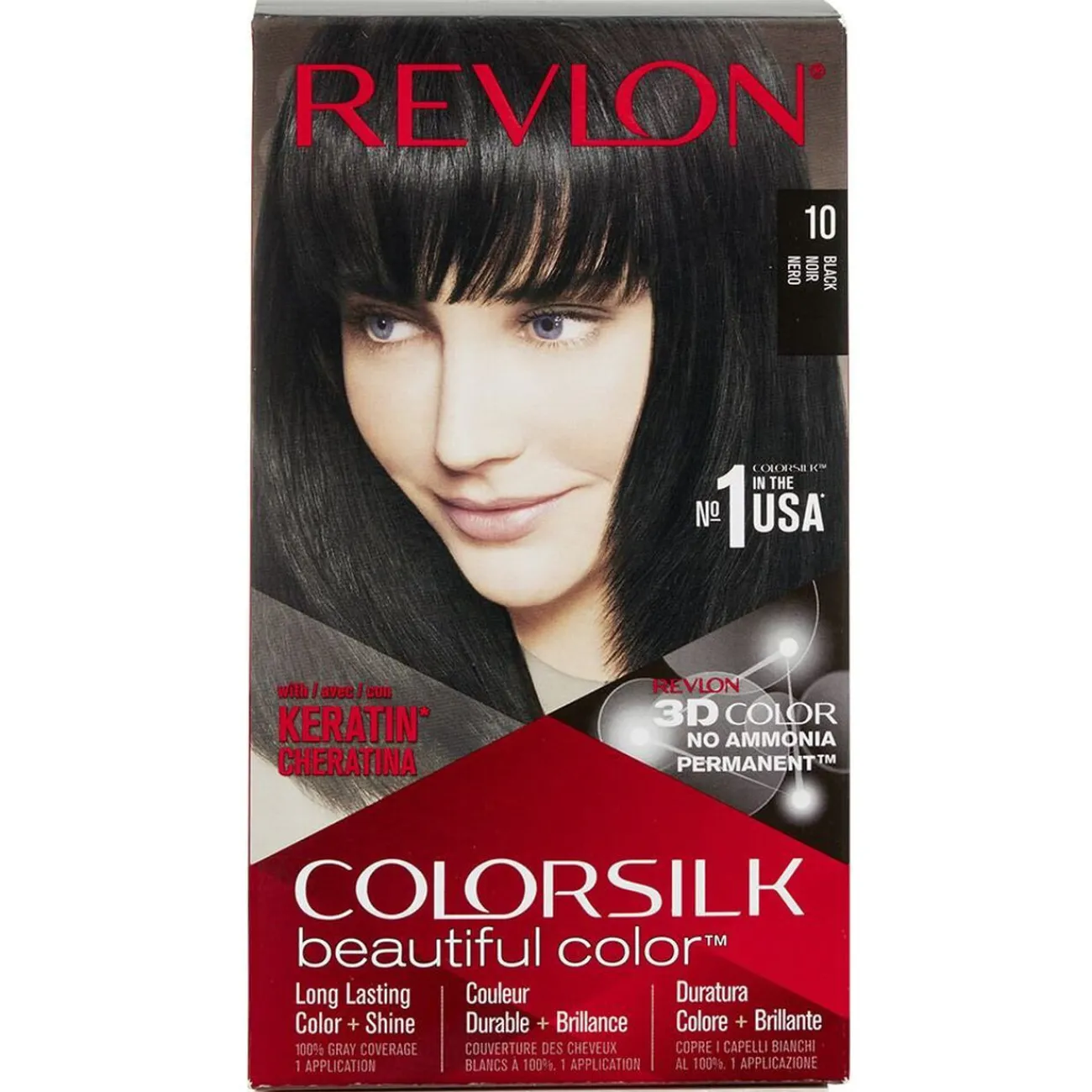 Gifi Beauté^Coloration cheveux Noir Keratine 10 Revlon