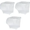 Gifi Rangement|Containers transparents avec couvercle 20 L x3