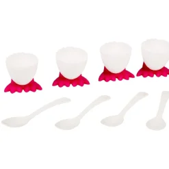 Gifi Coquetier en plastique forme oeuf x4
