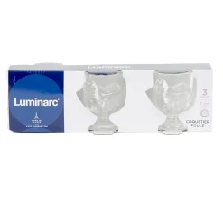 Gifi Coquetier Luminarc design poule transparent x3