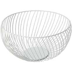 Gifi Corbeille à fruits acier blanc