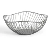 Gifi Corbeille à fruits design filaire métal noir Ø25xH12cm