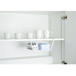 Gifi Corbeille à suspendre en métal blanc L.32 cm