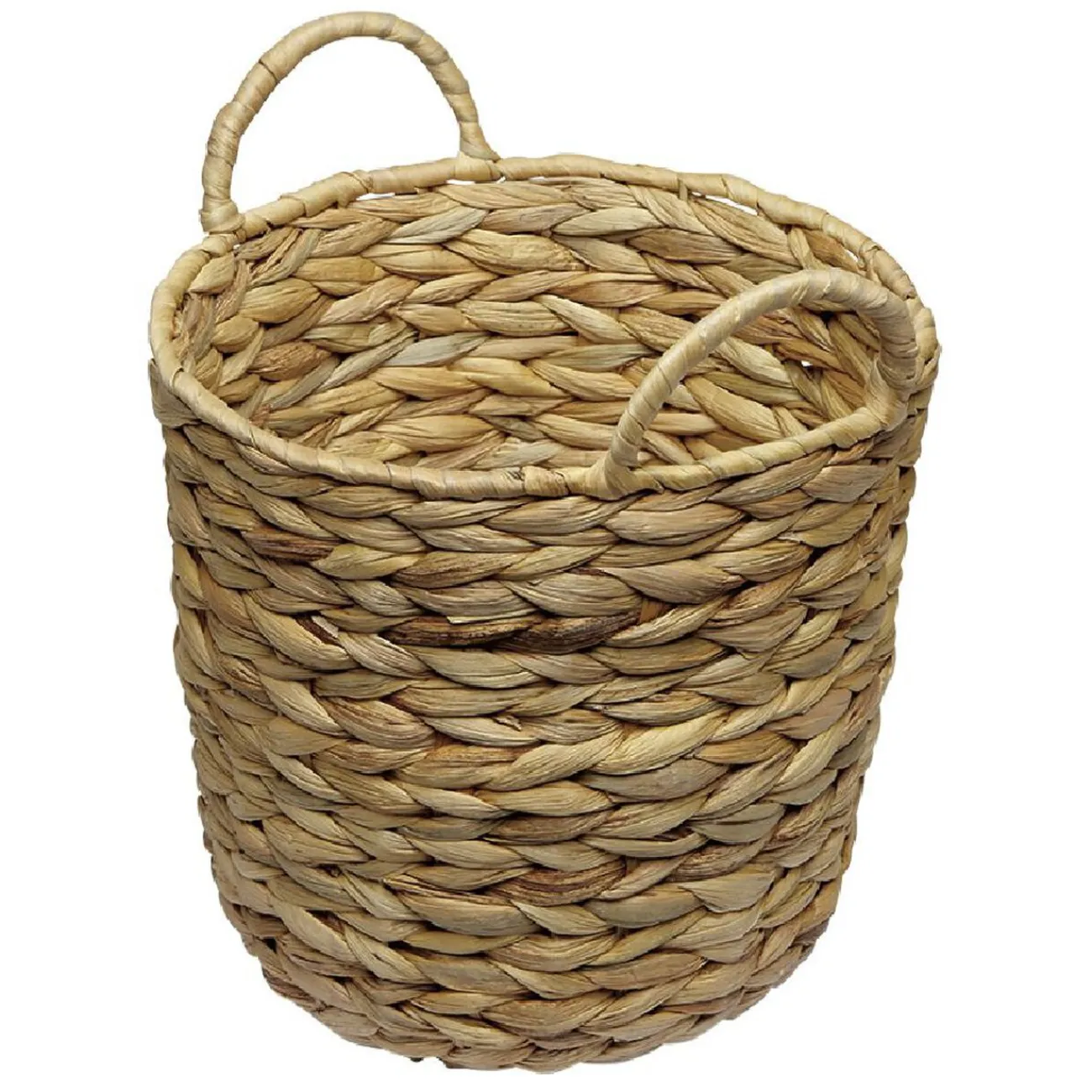 Gifi Rangement|Corbeille avec anses en jacinthe tressée H25 cm