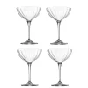 Gifi Coupe à champagne en verre Cristal 21 cl x4