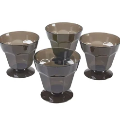 Gifi Coupe à glace plastique noire x4