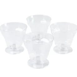 Gifi Coupe à glace plastique transparente x4