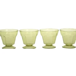 Gifi Coupe à glace plastique verte x4