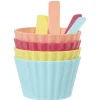 Gifi Coupelle à glace avec cuillère multicolore x4