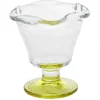 Gifi Coupelle à glace en verre avec pied coloré Ø10,6xH11,7cm