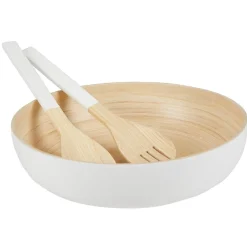 Gifi Coupelle blanche en bambou forme ronde