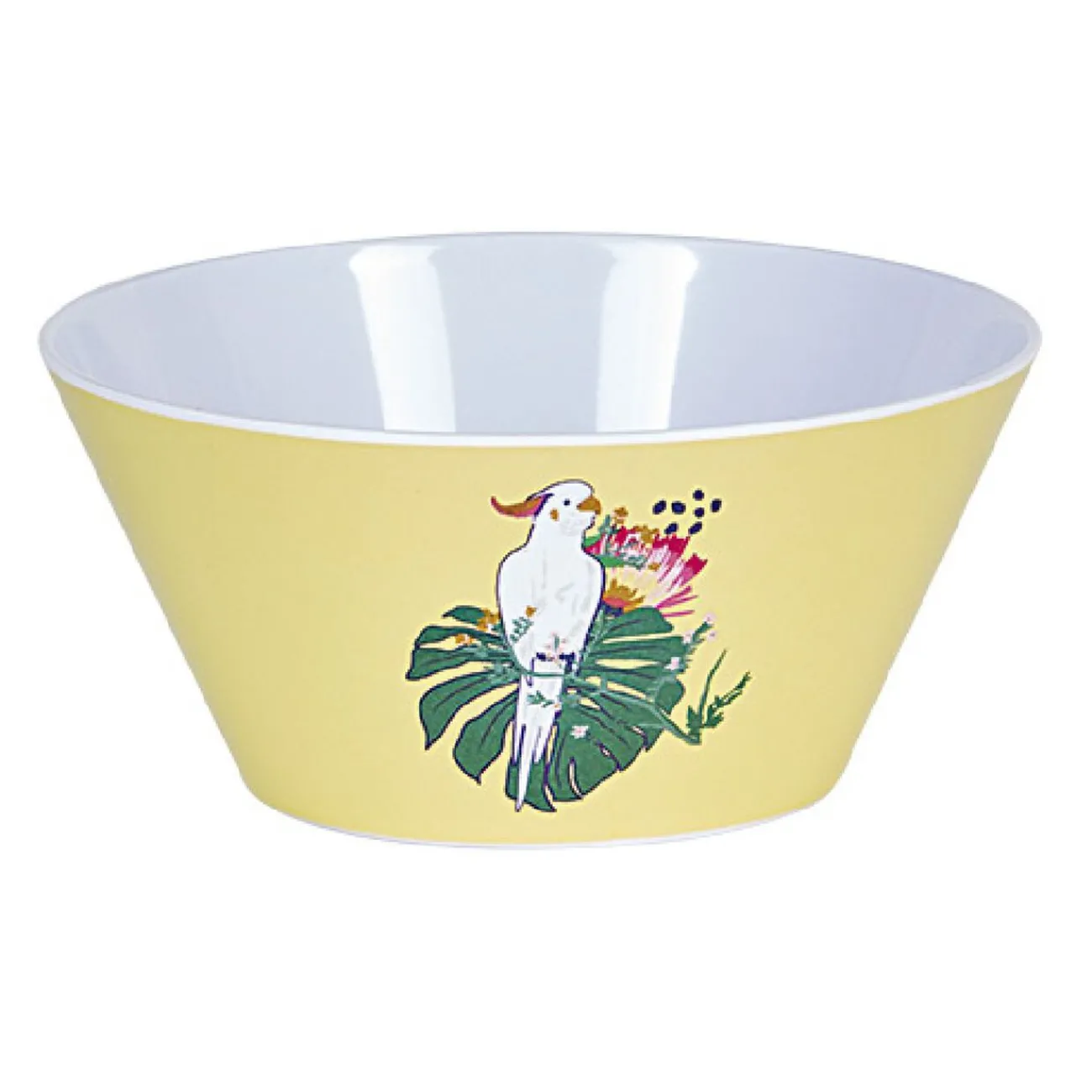 Gifi Coupelle décor oiseau et feuille jaune ou verte