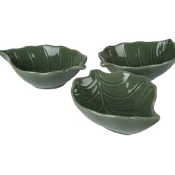 Gifi Coupelle design feuille verte x3