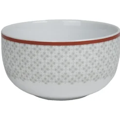 Gifi Coupelle design oreige bord orange et motifs gris x4