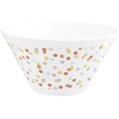 Gifi Coupelle en plastique décor pois multicolore