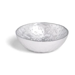 Gifi Coupelle en verre 200ml motif branches de sapin Ø12xH4,5cm - 3 coloris