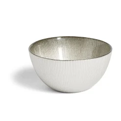 Gifi Coupelle en verre strié avec paillettes doré Ø15xH7,5cm