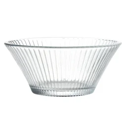 Gifi Coupelle en verre strié vert H5,4cm