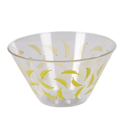 Gifi Coupelle plastique transparente décor banane