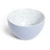 Gifi Coupelle porcelaine motif tissé blanc et bleu pastel Ø13xH7,2cm