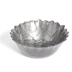 Gifi Coupelle ronde en verre design feuille gris Halloween Ø15cm