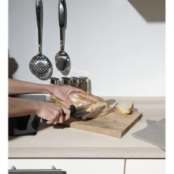 Gifi Couteau à trancher réglable noir en inox