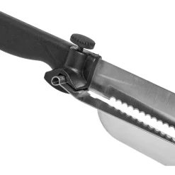 Gifi Couteau à trancher réglable noir en inox