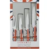 Gifi Couteau céramique manche London x 3 et éplucheur