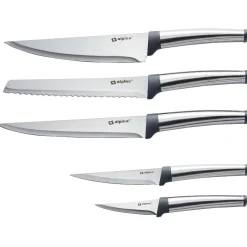 Gifi Couteau de cuisine en inox Alpina x 5