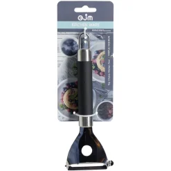 Gifi Couteau éplucheur étrier en inox avec manche plastique L.18cm
